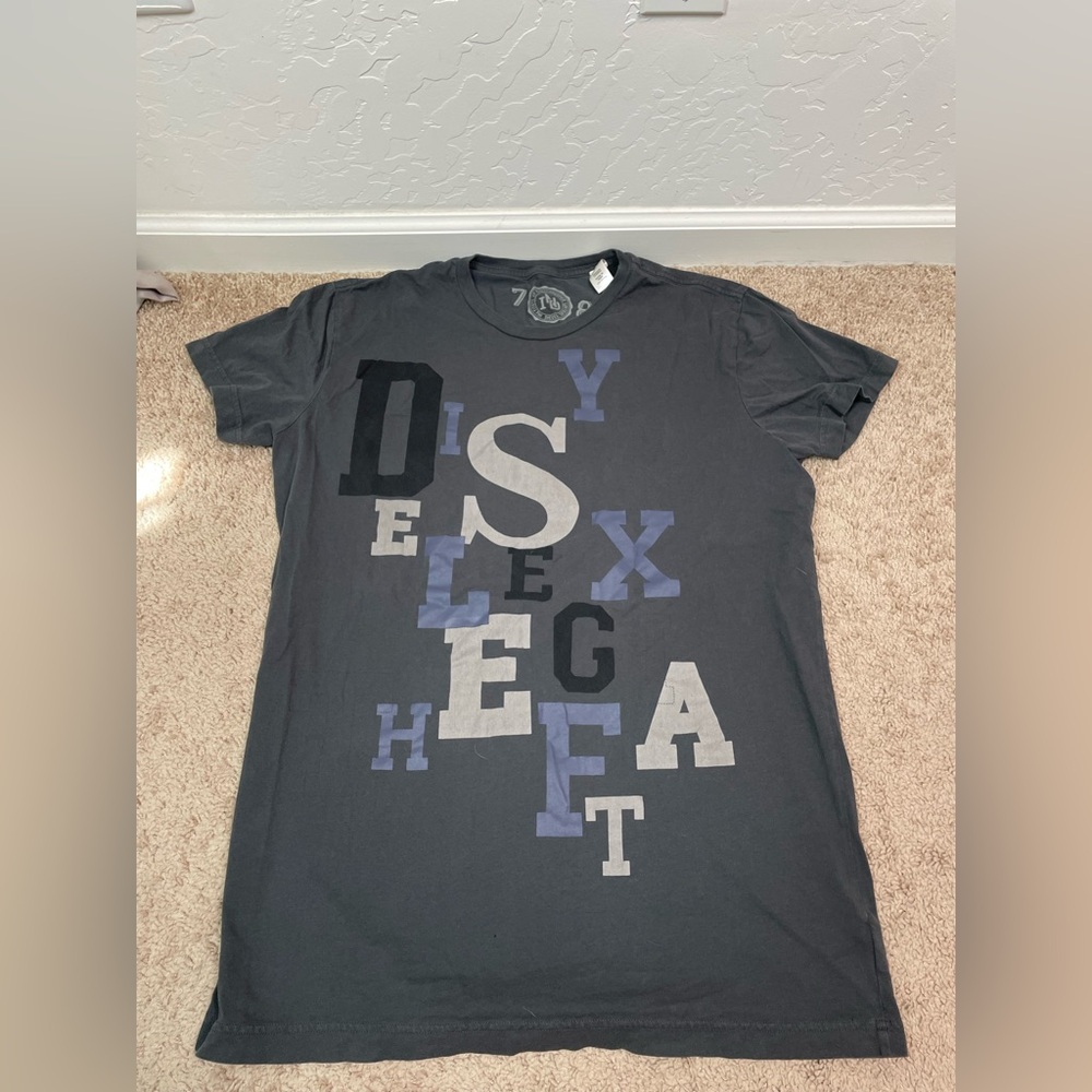 Grey Diesel Graphic Tee Sz XL